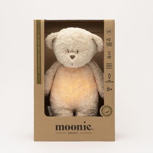 Moonie organic humming bear with nightlight, Sand - Moonie