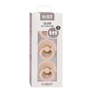 Bibs Try-It Collection Pacifier Set 3-pack, Blush - Bibs