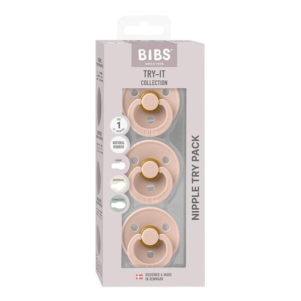 Bibs Try-It Collection Pacifier Set 3-pack - Bibs