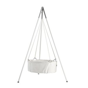 Leander classic cradle including mattress, White - Leander