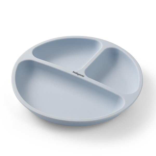 BabyOno Silicone suction plate Blue - BabyOno