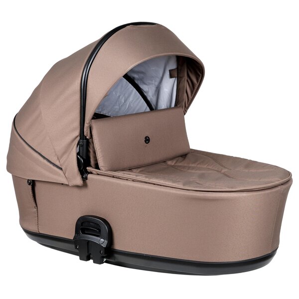 Nordbaby Active Lux stroller set Chocolate Brown, Chrome Black frame - Nordbaby