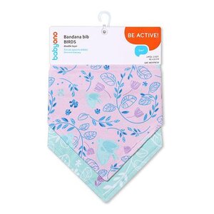 BabyOno Banana bib 2pcs Birds - BabyOno
