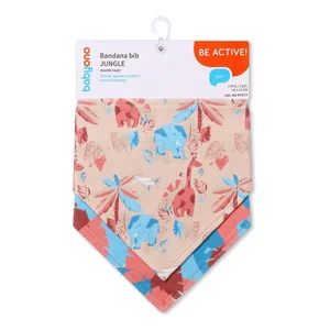 BabyOno Banana bib 2pcs Jungle - BabyOno