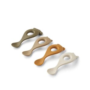 Liewood Liva Silicone Spoon 4-Pack Rose  - Liewood