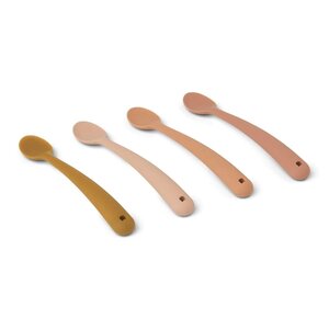 Liewood Siv Feeding Spoon 4-Pack, Tuscany rose multi mix - Liewood