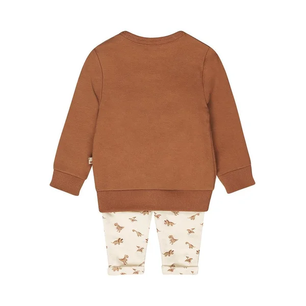 Dirkje 2 pce babysuit 56  Dark brown - Dirkje