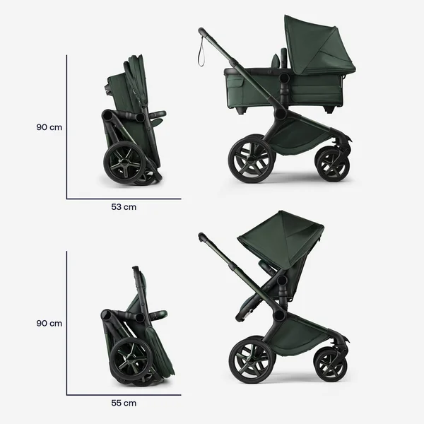 Bugaboo Fox 5 kомплект коляски Noir Limited Edition Midnight Green - Bugaboo