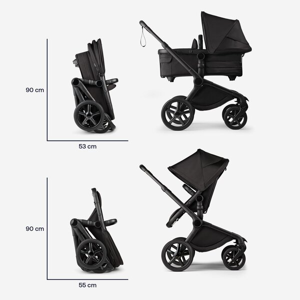 Bugaboo Fox 5 vankrikomplekt Noir Limited Edition Black Moonlight - Bugaboo