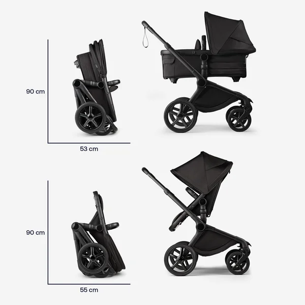 Bugaboo Fox 5 kомплект коляски Noir Limited Edition Black Moonlight - Bugaboo