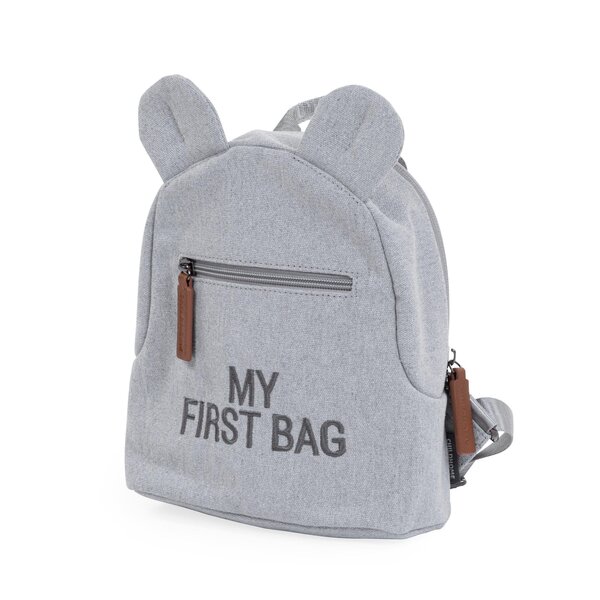 Childhome Kids my first backpack canvas Grey - Childhome