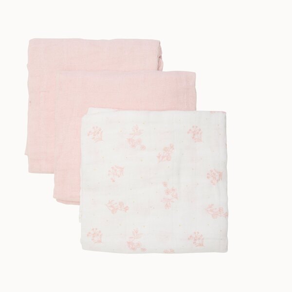 Pippi burp cloth Muslin 3-pack, Peyote - Pippi