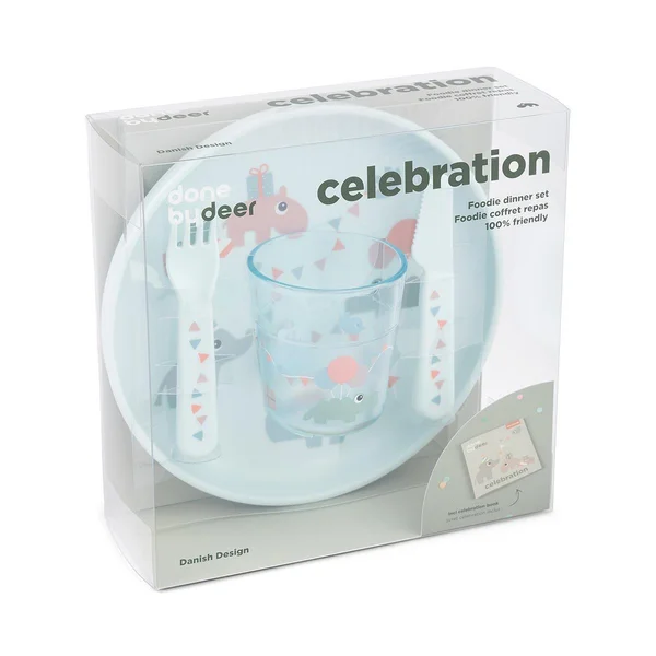 Done by Deer комплект посуды Foodie Celebration Blue - Done by Deer
