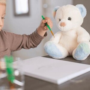 Teddykompaniet soft toy bear Charlie, rainbow coloured - Teddykompaniet