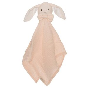 Teddykompaniet muslin комфортер Rabbit 40x40cm, baby pink - Teddykompaniet