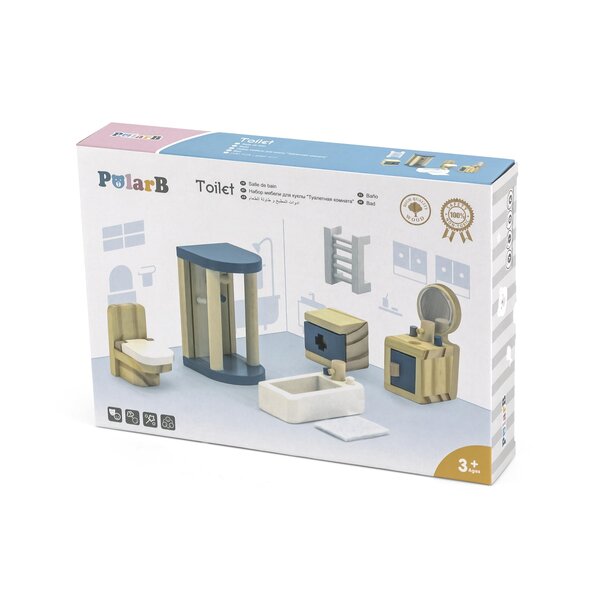 PolarB деревянная игрушка Toilet  - PolarB