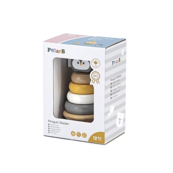 PolarB деревянная игрушка Penguin Stacker - PolarB