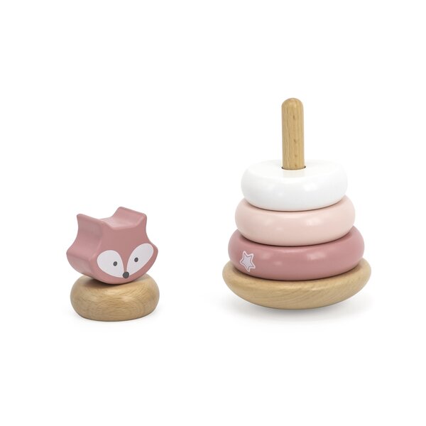 PolarB деревянная игрушка Pull Along and Stacking Set - Fox - PolarB
