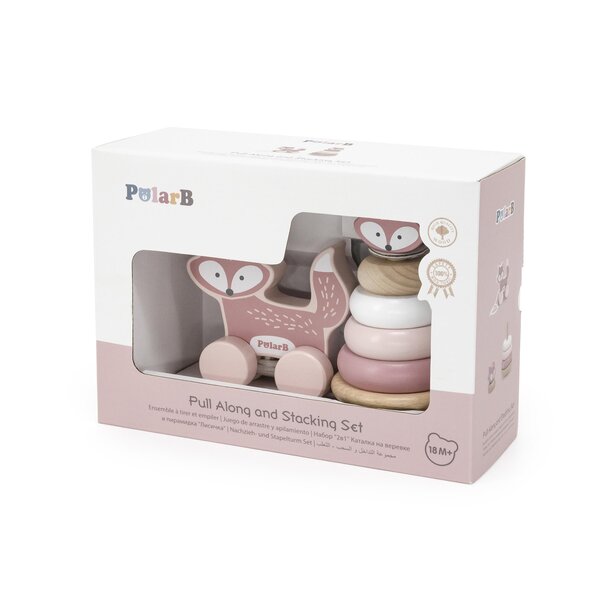 PolarB Pull Along and Stacking Set - Fox - PolarB
