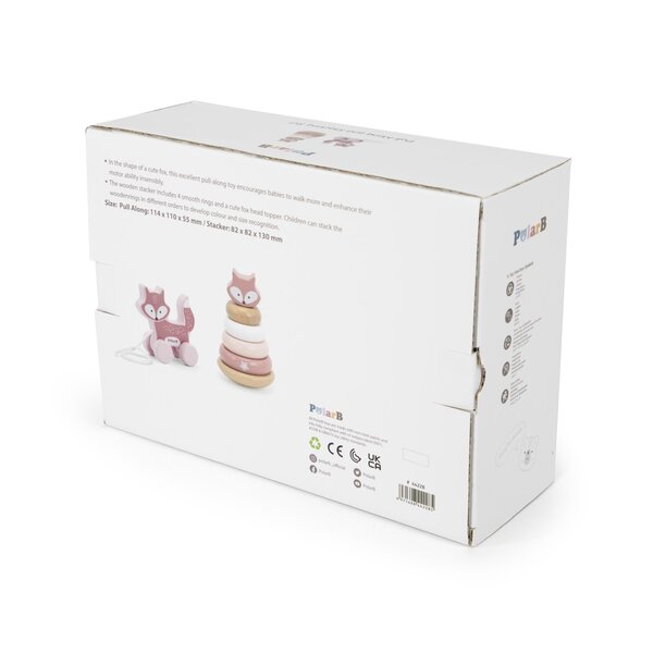 PolarB Pull Along and Stacking Set - Fox - PolarB