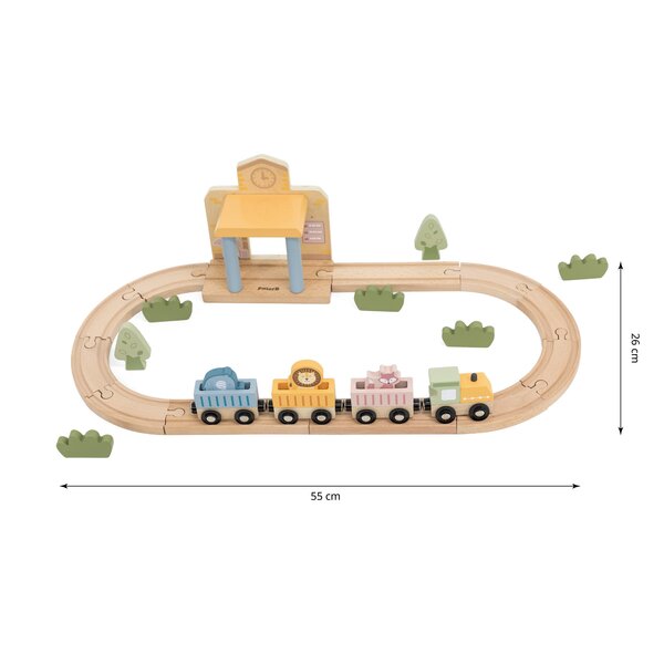 PolarB деревянная игрушка Train Set (30 pcs)  - PolarB