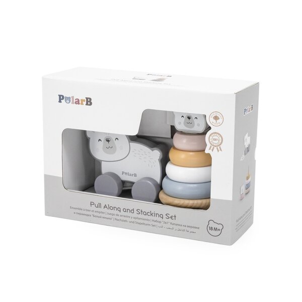Pull Along and Stacking Set - Polar Bear - PolarB