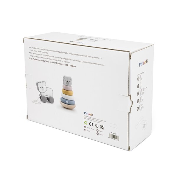 Pull Along and Stacking Set - Polar Bear - PolarB