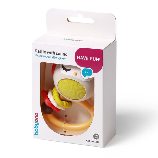 BabyOno rattle with sound Multicolor - BabyOno