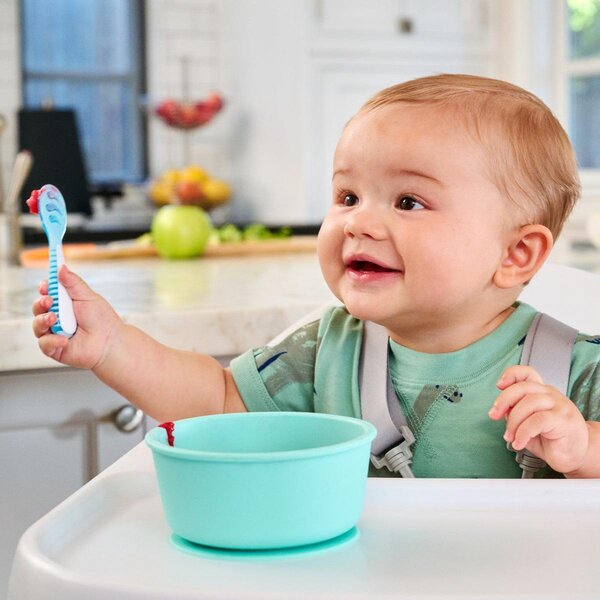 Munchkin 3pk Gentle Dip Self-feeding Utensil Blue/Green - Munchkin