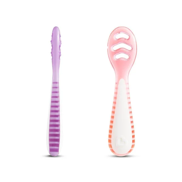 Munchkin 3pk Gentle Dip Self-feeding Utensil Pink/Purple - Munchkin