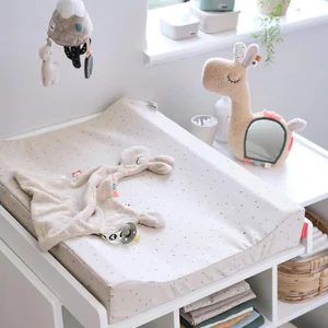 Done by Deer changing pad easy wipe Confetti Sand - Done by Deer