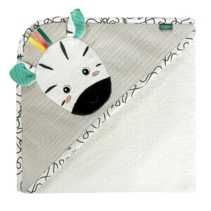 Fehn полотенце с капюшоном 80x80cm, Zebra - Fehn