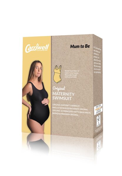 Carriwell Maternity Classic Swimsuit, M black - Carriwell