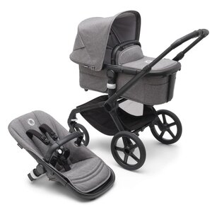 Bugaboo Fox 5 stroller set Black/Grey Melange, Grey Melange - Bugaboo