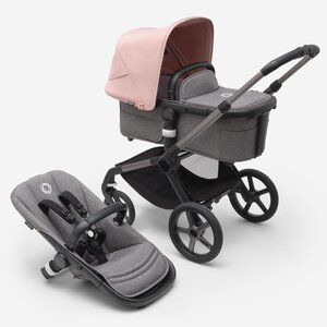 Bugaboo Fox 5 stroller set Graphite/Grey Melange, Morning Pink - Bugaboo