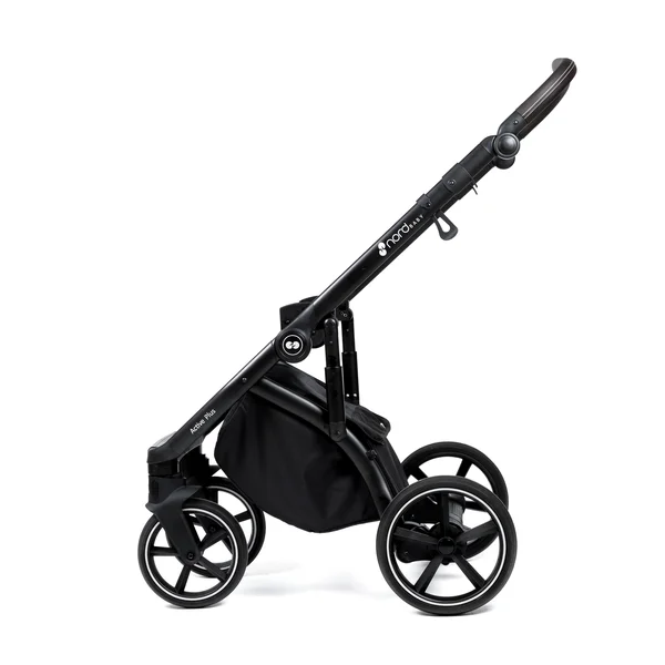 Nordbaby Active Plus stroller set Metal Grey, frame Onyx Dark Brown - Nordbaby