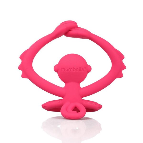 Mombella Monkey Teether Dark Pink - Mombella