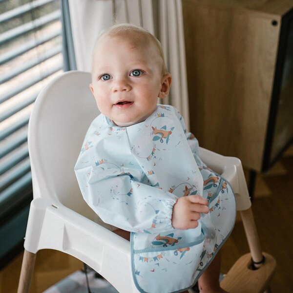BabyOno longsleeve bib Plane - BabyOno