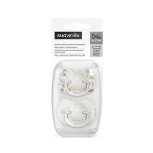 Suavinex soother natural 0-6m Walk In the Park Grey - Suavinex