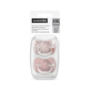 Suavinex soother natural 6-18M Walk in the Park Rose - Suavinex