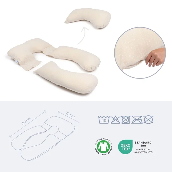 Doomoo nursing pillow Maxxy Flowers Sand - Doomoo