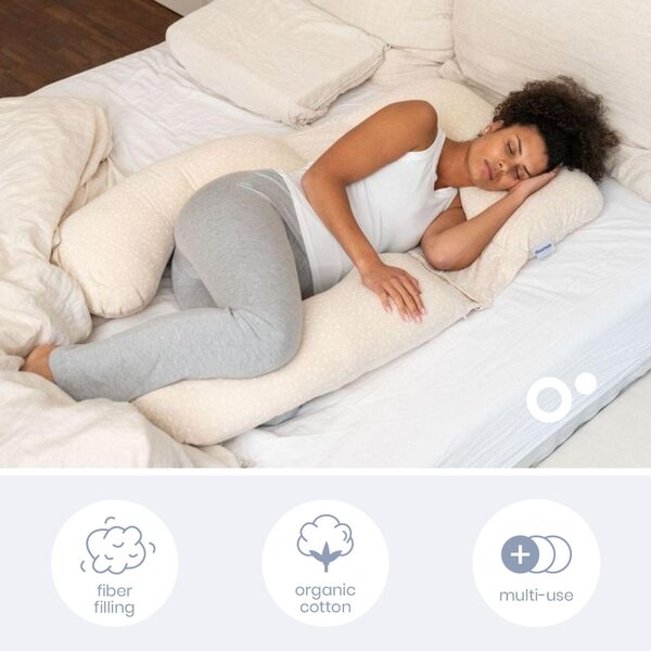 Doomoo Maxxy nursing pillow, Flowers Sand - Doomoo