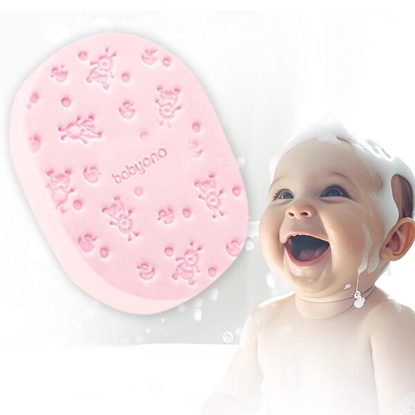 BabyOno baby bath sponge Pink - BabyOno