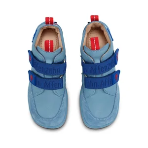 Affenzahn Sneaker Leather Buddy Shark 25 Blue - Affenzahn