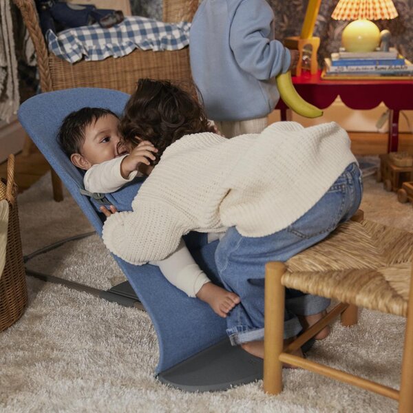 BabyBjörn bouncer Bliss, Blue, Woven/Melange - BabyBjörn