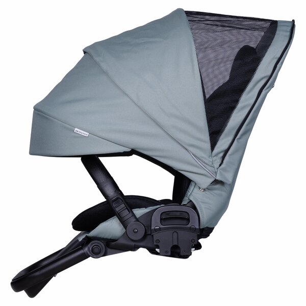 Tinynord Lux stroller set Sage Green, Chrome Black - Tinynord