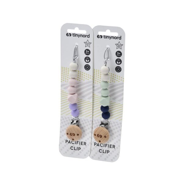 Tinynord Silicone Pacifier Clip Beige/Mint/Blue - Tinynord