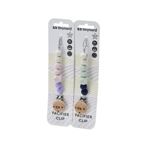 Tinynord Silicone Pacifier Clip Beige/Mint/Blue - Tinynord