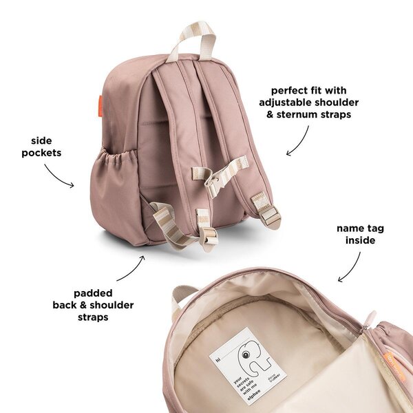 Done by Deer Kids backpack Tiny farm 7,5 L Powder - Done by Deer