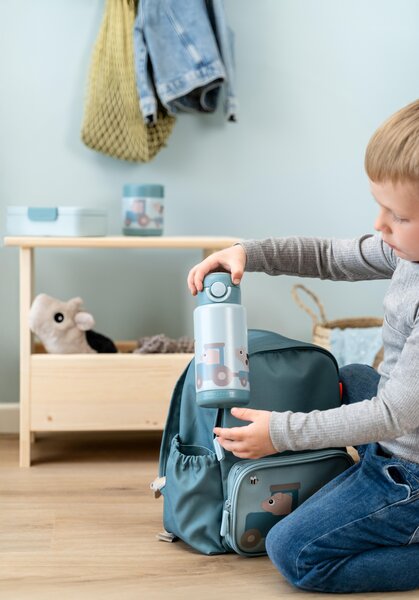Done by Deer Kids backpack Tiny farm 7,5 L Blue - Done by Deer
